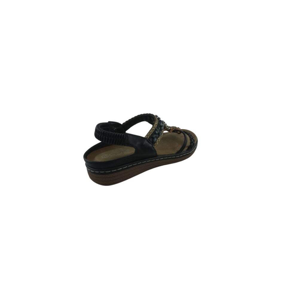152-1 GUJA ANATOMIC SIYAH SANDALET