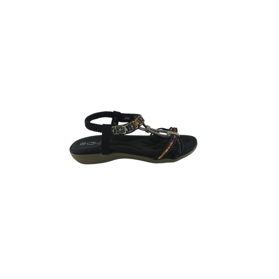 24Y150 GUJA ANATOMIC SIYAH SANDALET