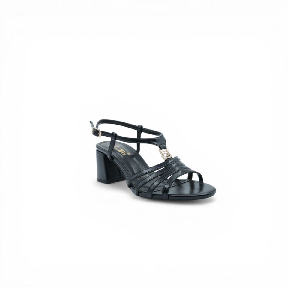 PUNTO SIYAH KALIN TOPUKLU 6 CM
