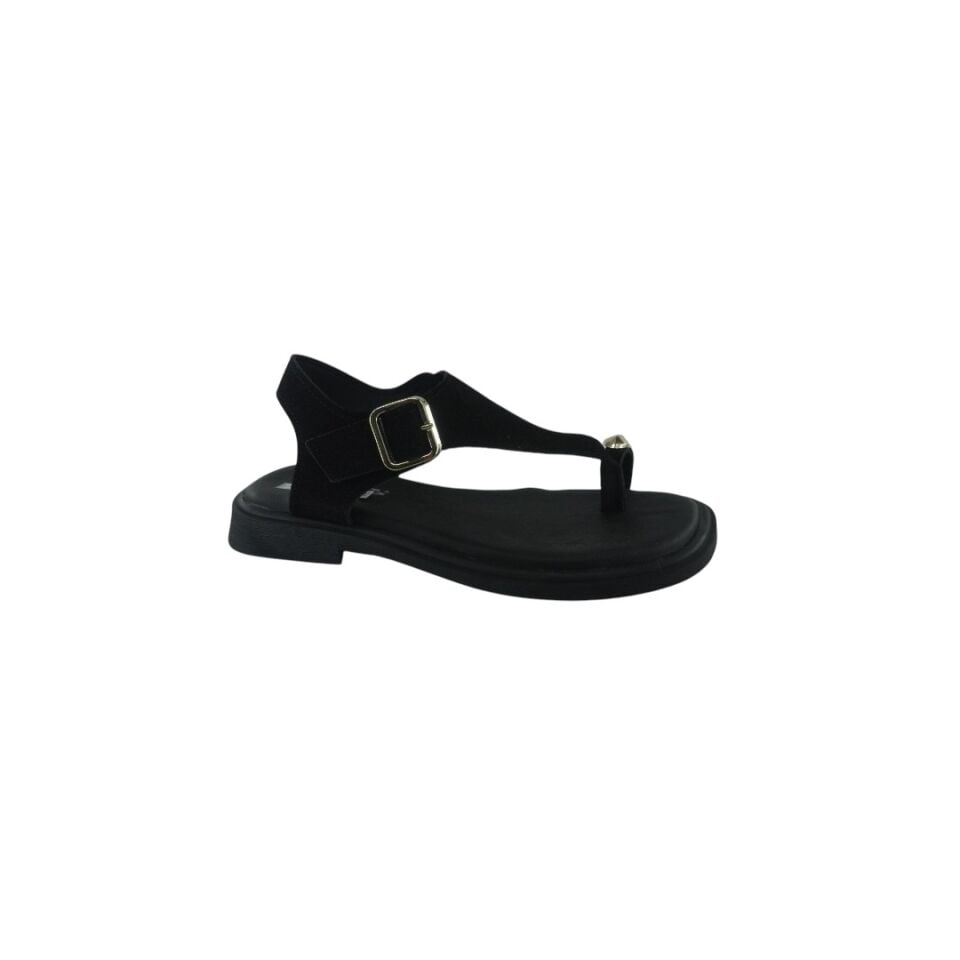 PUNTO 180 PARMAK ARASI SİYAH SANDALET