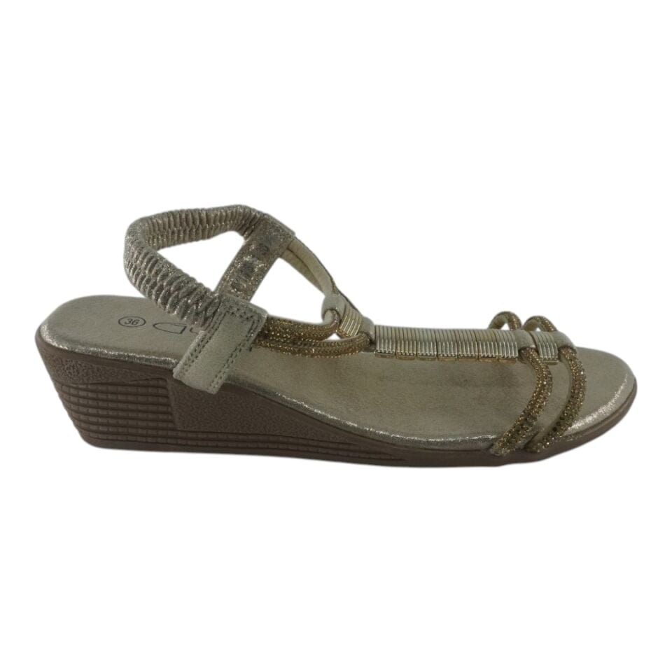 24Y145-1 GUJA ALTIN SANDALET