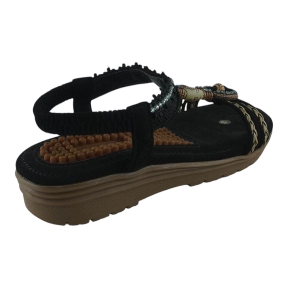 25Y120-4 GUJA SİYAH SANDALET