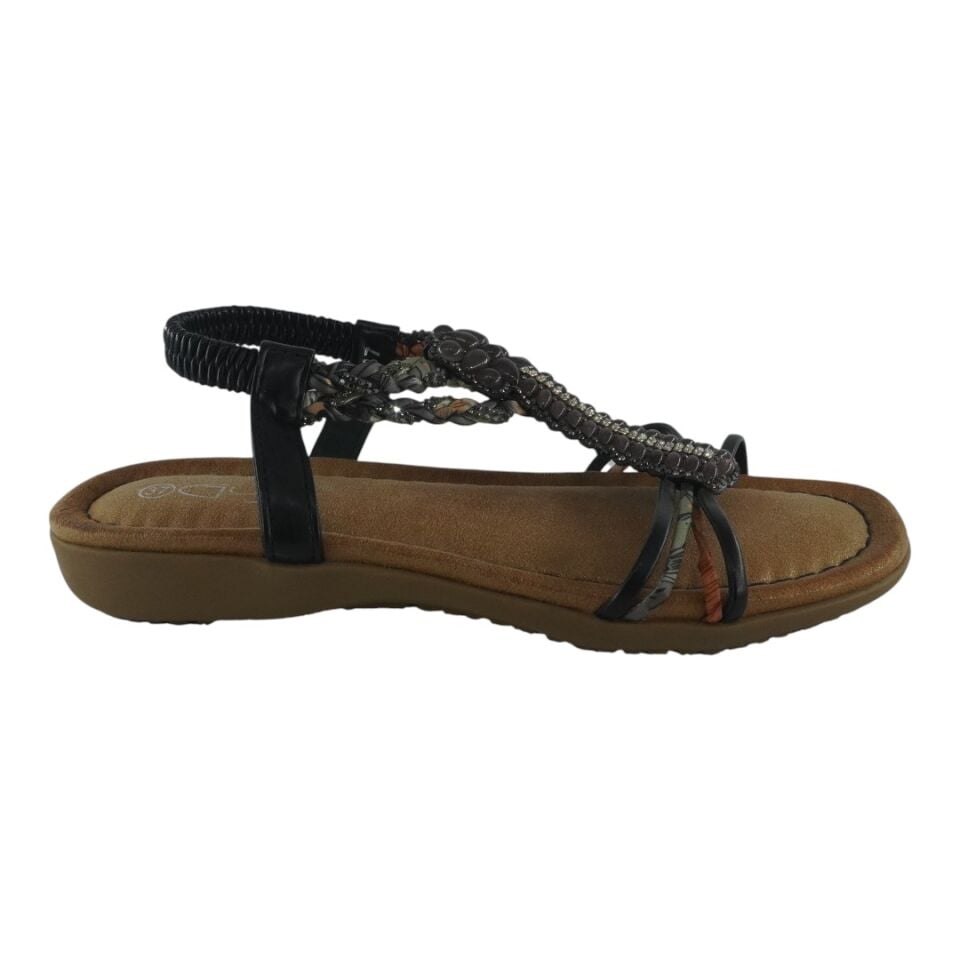 24Y150 GUJA SİYAH SANDALET