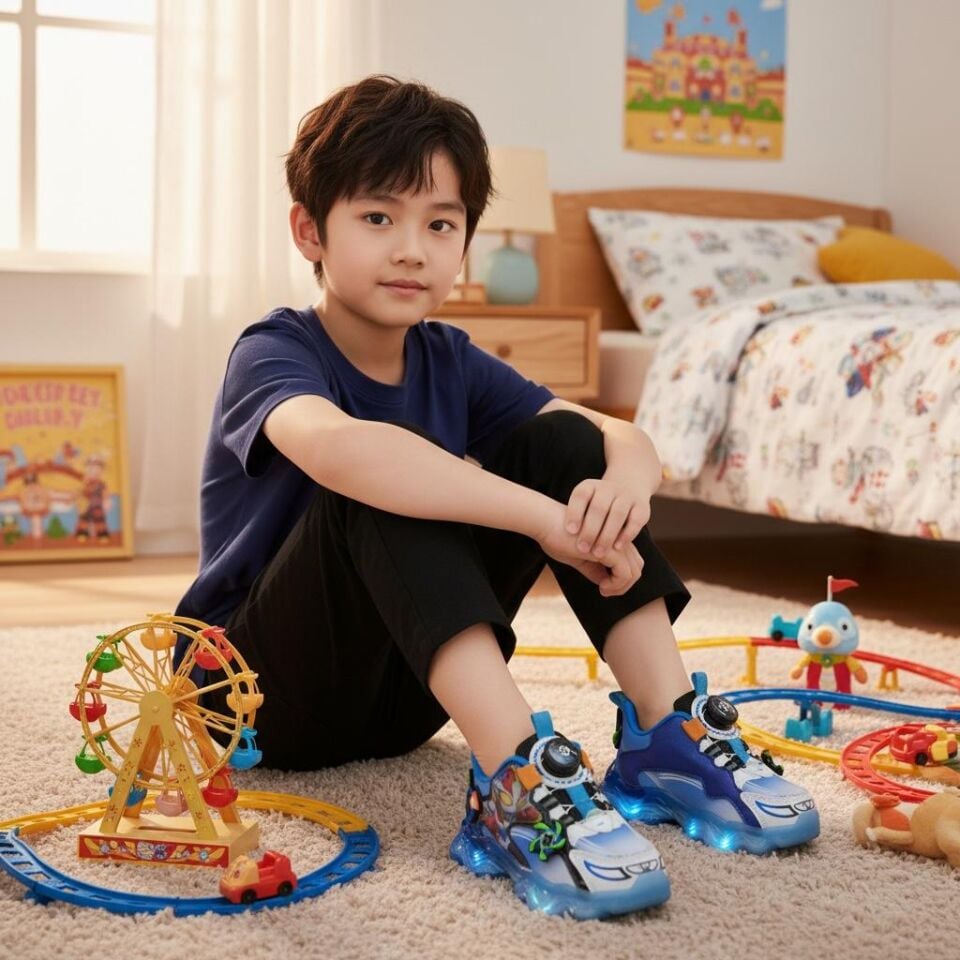 MARCO KIDS MAVİ RÜZGAR GÜLLÜ SPOR AYAKKABI