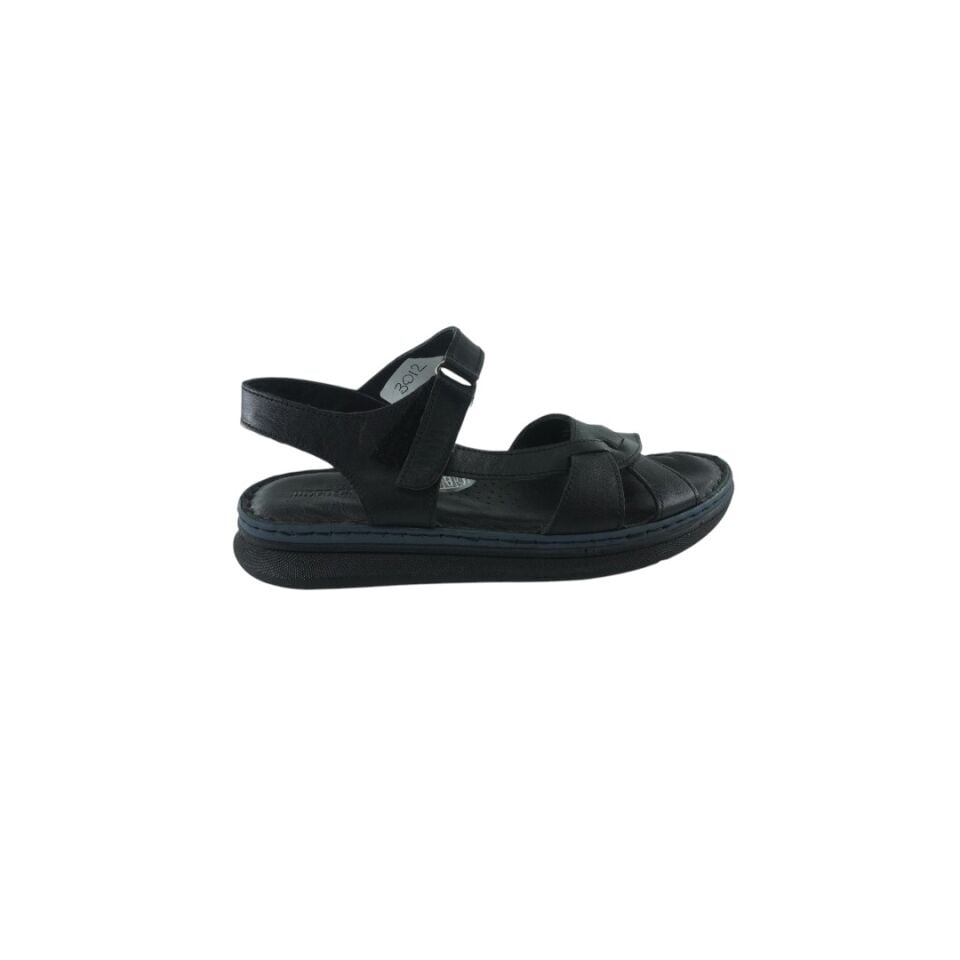 DİEGO CARLOTTI 3012 SIYAH SANDALET (DERİ)
