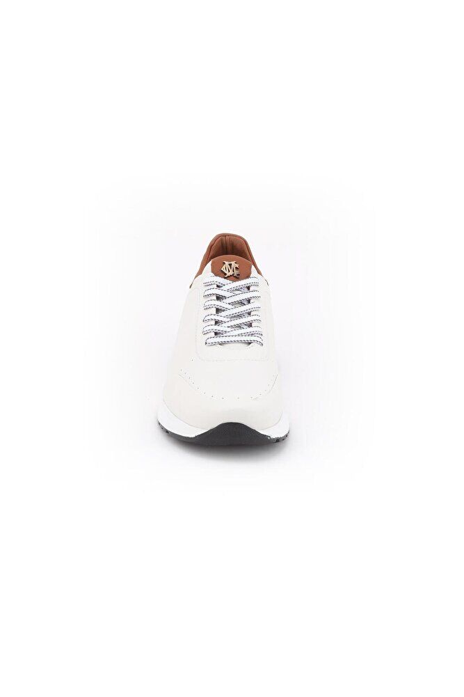Erkek Hakiki Deri Spor Ayakkabı -Beyaz Renk - MRC25YA-152-19512 Beyaz - 45