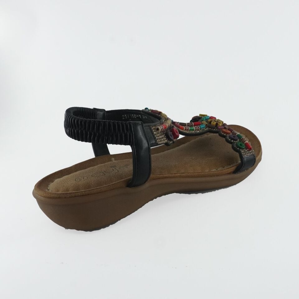 25Y150-1 GUJA SİYAH SANDALET