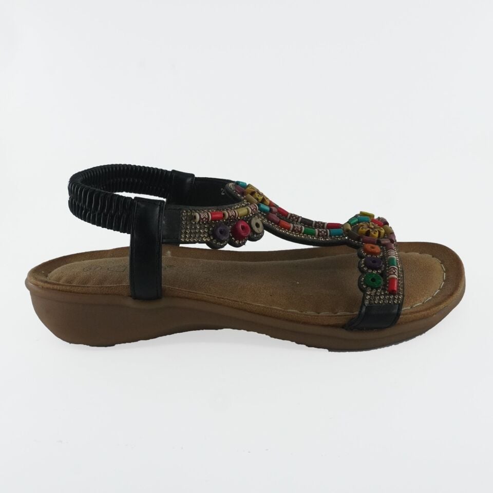 25Y150-1 GUJA SİYAH SANDALET