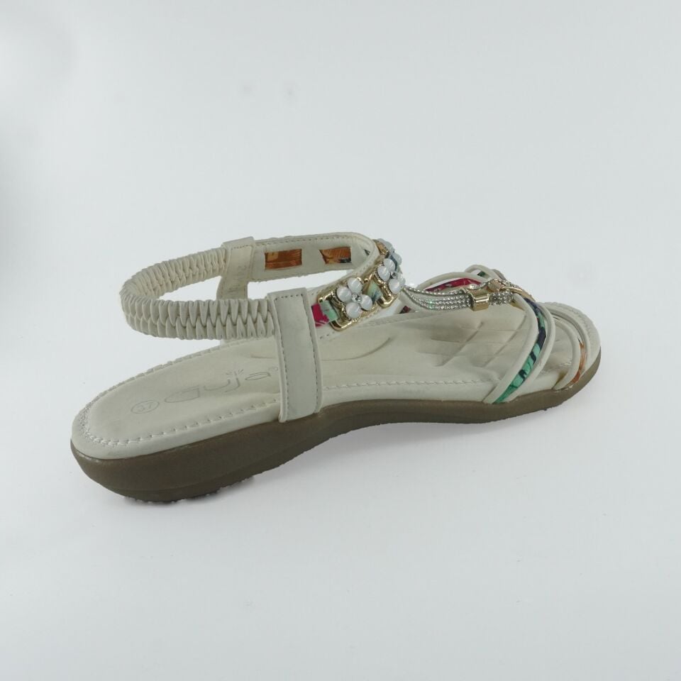 24Y150-1 GUJA BEYAZ SANDALET