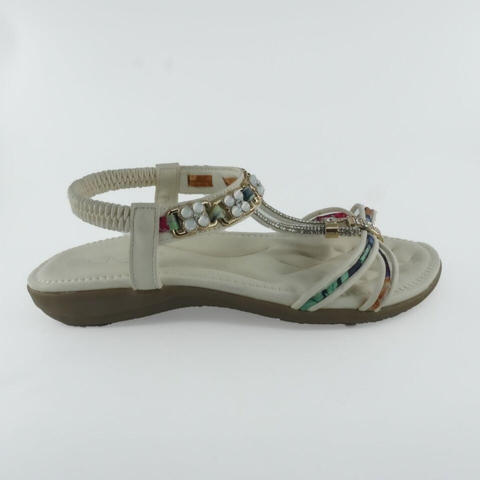 24Y150-1 GUJA BEYAZ SANDALET