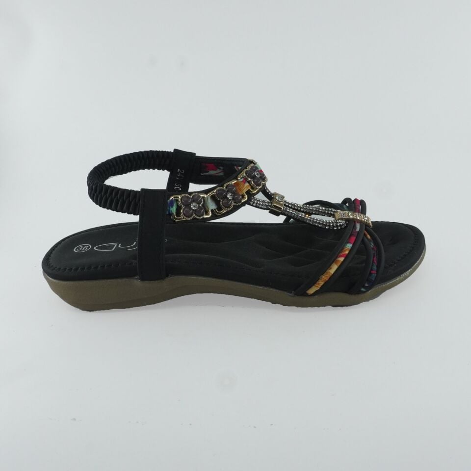 24Y150-1 GUJA SİYAH SANDALET