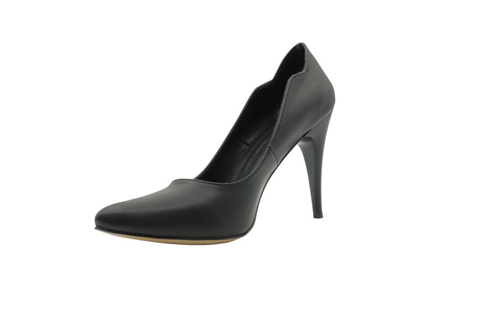 Esstii Stiletto Kadın 10 cm Topuklu Siyah Ayakkabı