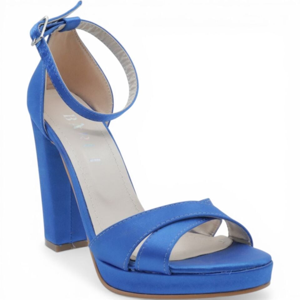 BARET PLATFORM MAVİ SATEN