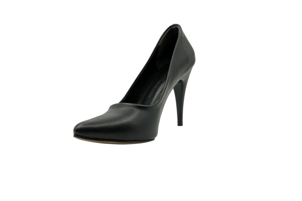 Esstii Stiletto Kadın 10 cm Topuklu Siyah Ayakkabı