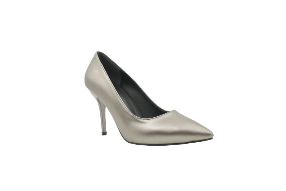 Massima Stiletto Kadın 9 cm Topuklu Platin Ayakkabı