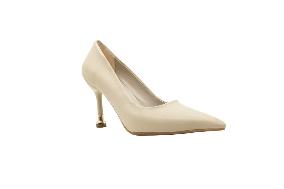 Rella Stiletto Kadın 9 cm Topuklu Ten Ayakkabı