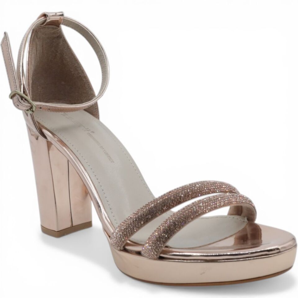 ESSTİİ ROSE GOLD TAŞLI PLATFORM