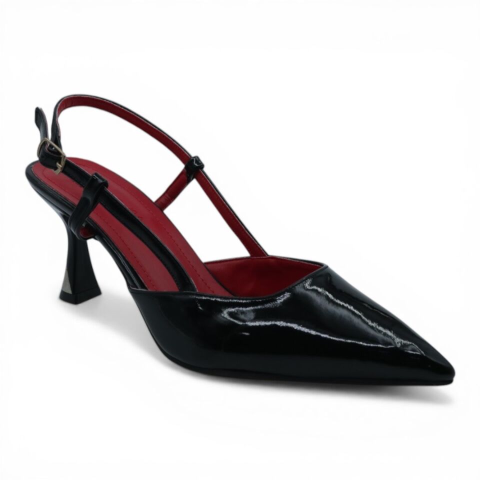 SHOES SİYAH RUGAN TOPUKLU
