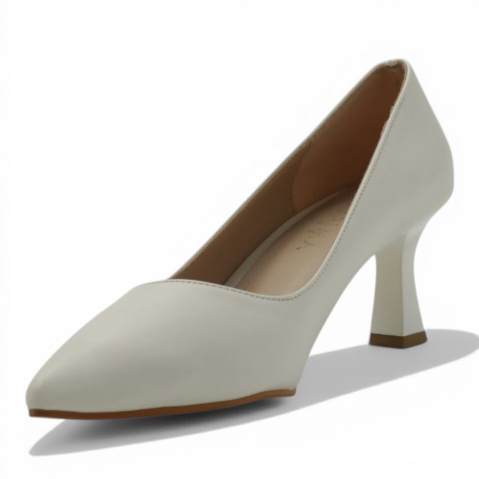 Massima Stiletto Kadın 6 cm Topuklu Beyaz Ayakkabı