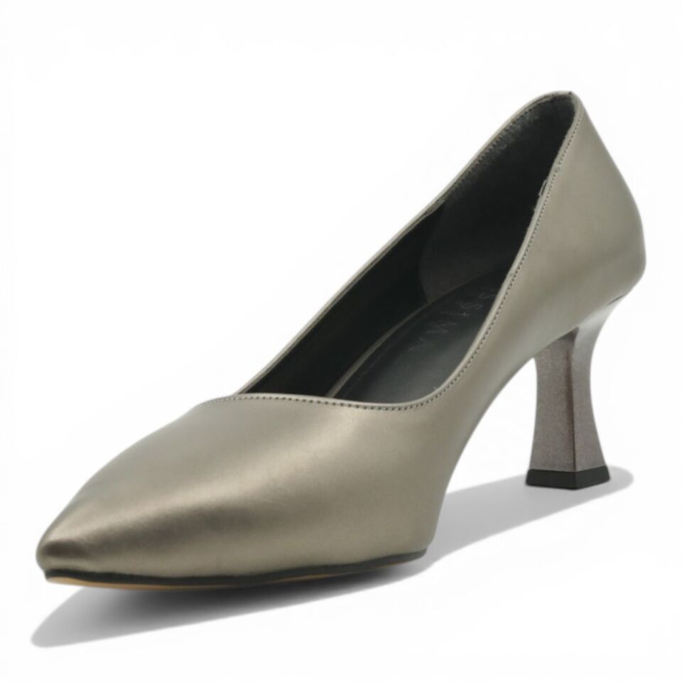 Massima Stiletto Kadın 6 cm Topuklu Platin Ayakkabı