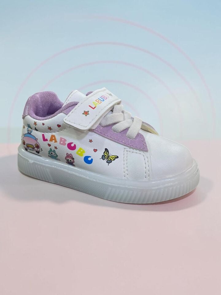 OYMAK BEYAZ LİLA BEBE SPOR AYAKKABI