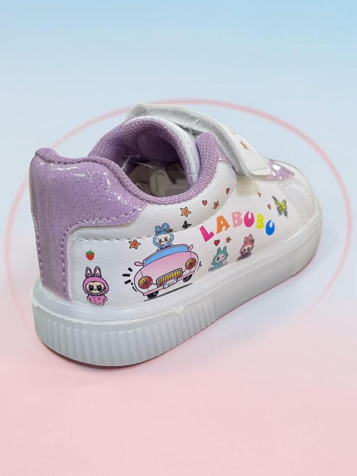 OYMAK BEYAZ LİLA BEBE SPOR AYAKKABI
