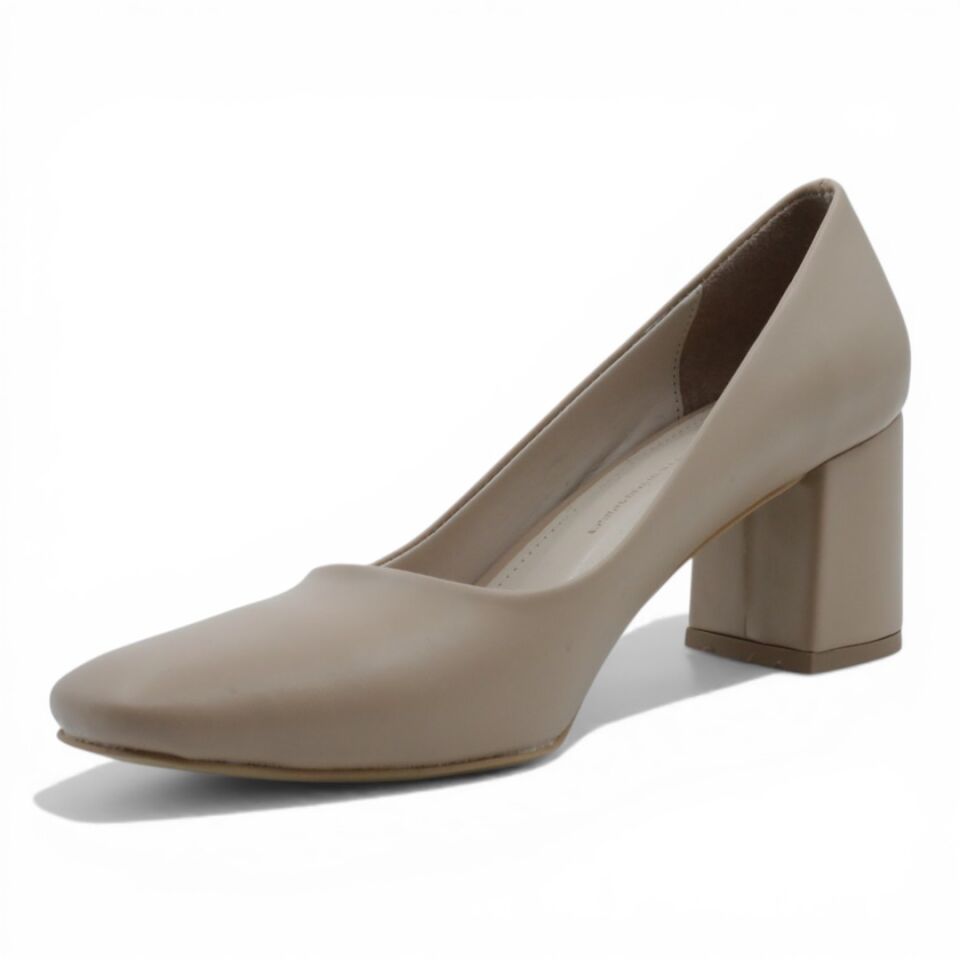 ESSTİİ NUT CİLT KALIN TOPUKLU 7CM