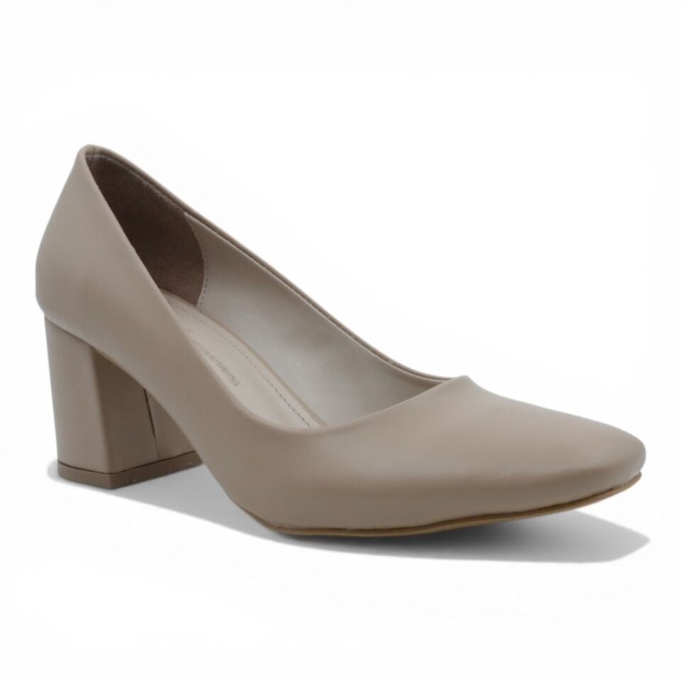 ESSTİİ NUT CİLT KALIN TOPUKLU 7CM