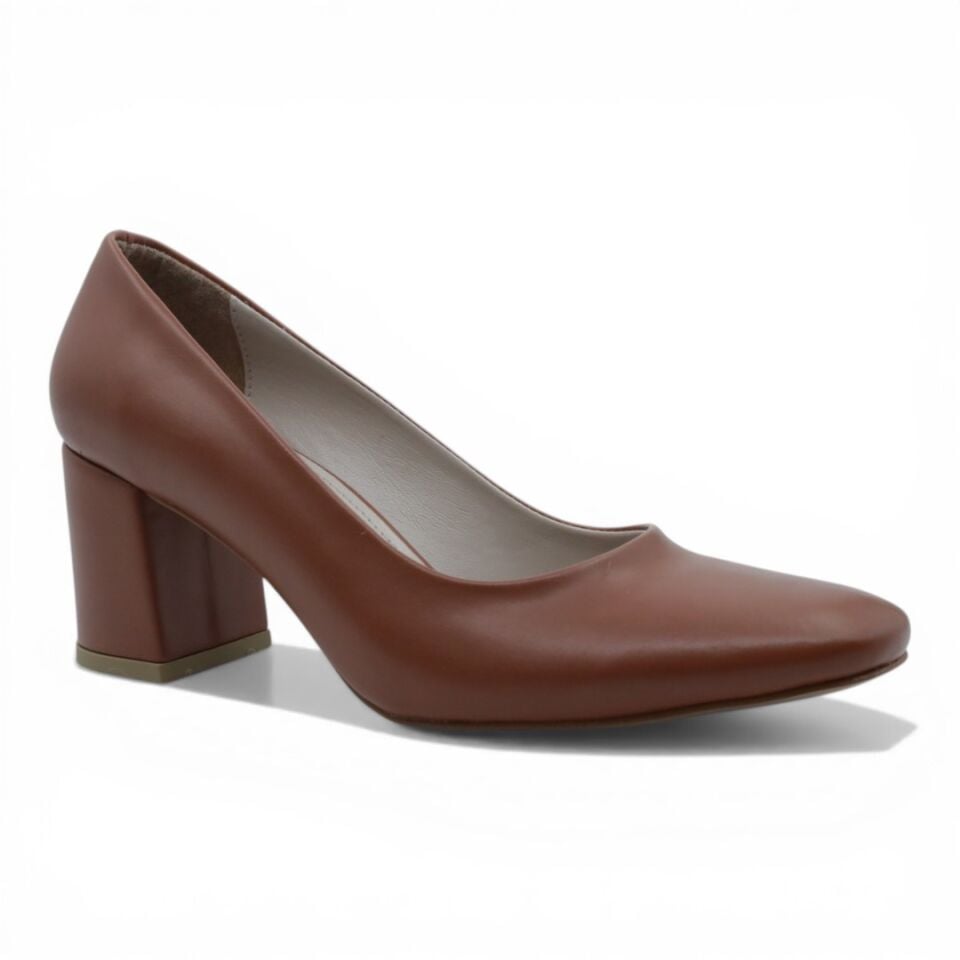 ESSTİİ TABA CİLT KALIN TOPUKLU 7CM