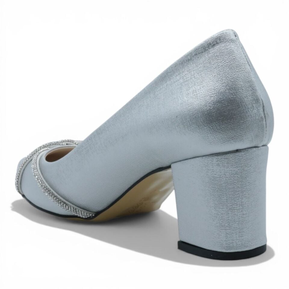 ESSENCE GÜMÜŞ KALIN TOPUKLU 7CM