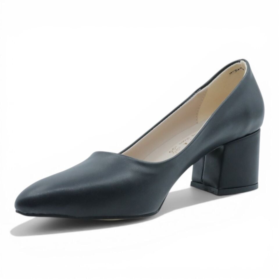 BUKET SİYAH KALIN TOPUKLU 7CM
