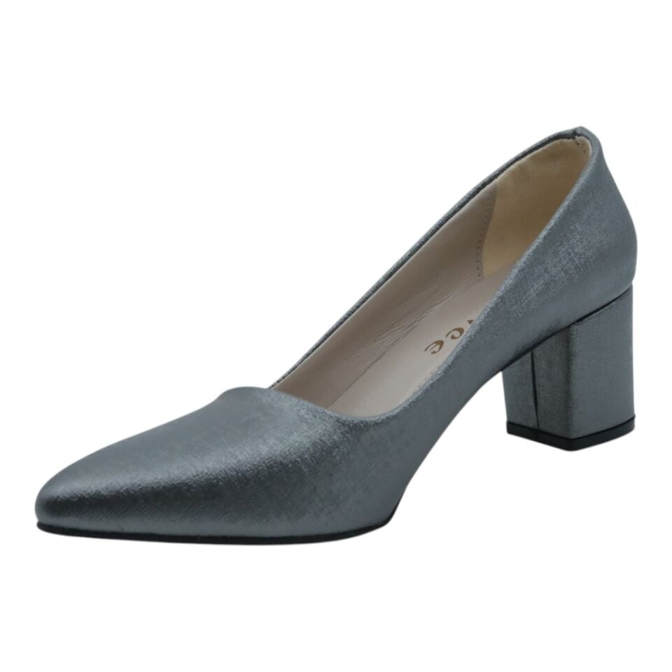 ESSENCE PLATİN KALIN TOPUKLU 7CM