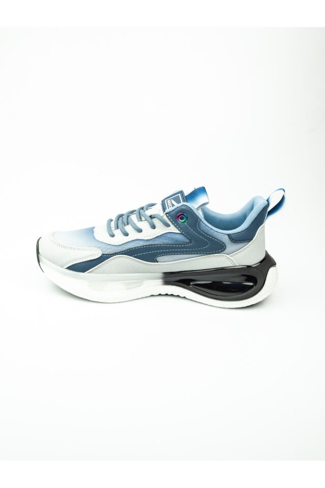 19320 Gri Deri Erkek Sneaker