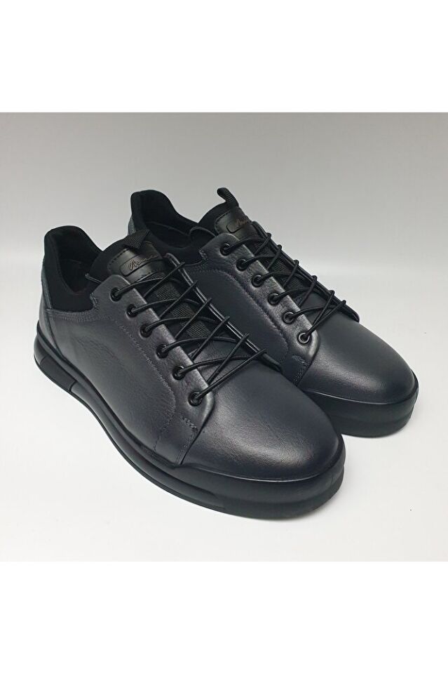 Hakiki/gerçek Deri Boğazı Lastikli Günlük Casual Sneaker Ayakkabı 17374