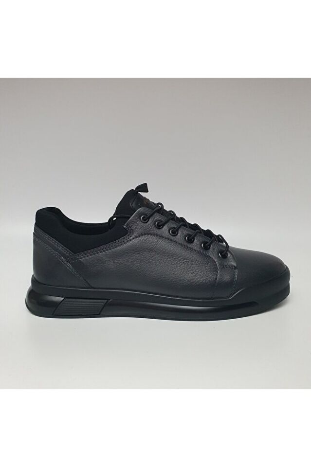 Hakiki/gerçek Deri Boğazı Lastikli Günlük Casual Sneaker Ayakkabı 17374