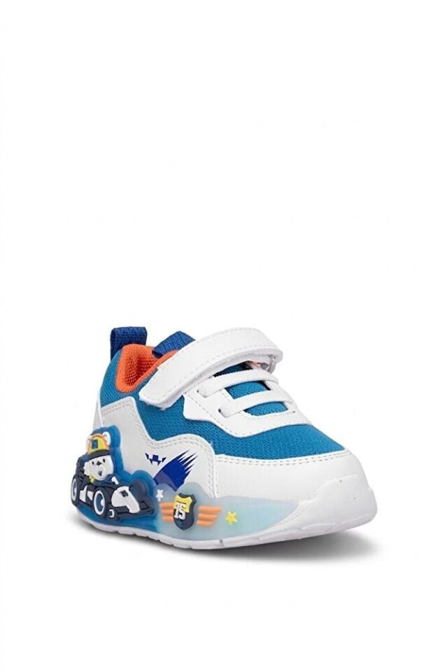 Çocuk Bebe Spor Ayakkabı BY26-2185 SAKS BEYAZ TURUNCU