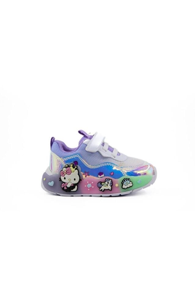 2184 Beyaz Lila Çocuk Sneakers