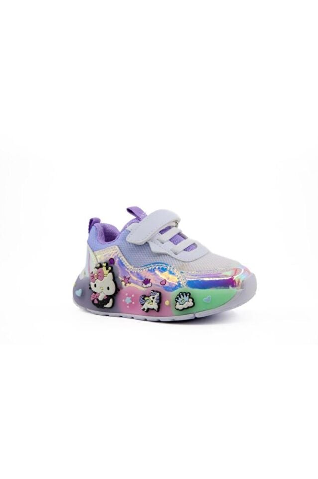 2184 Beyaz Lila Çocuk Sneakers