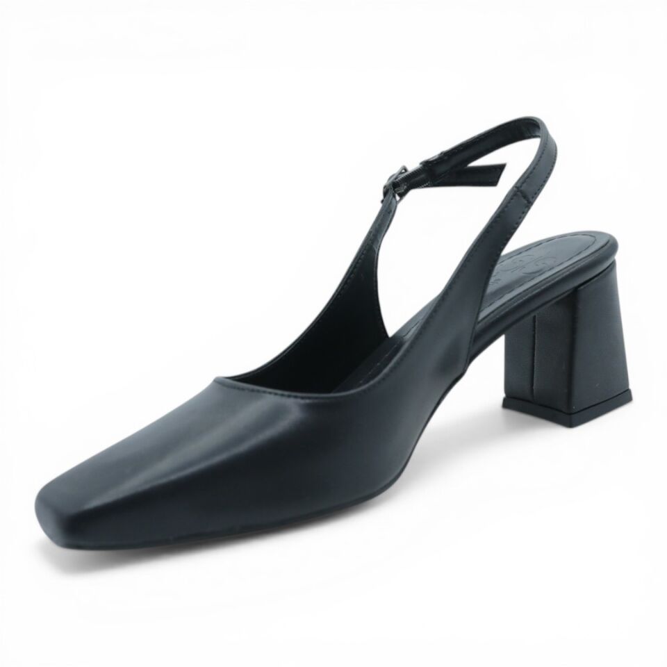 ŞIŞ SİYAH KALIN TOPUKLU 7 CM