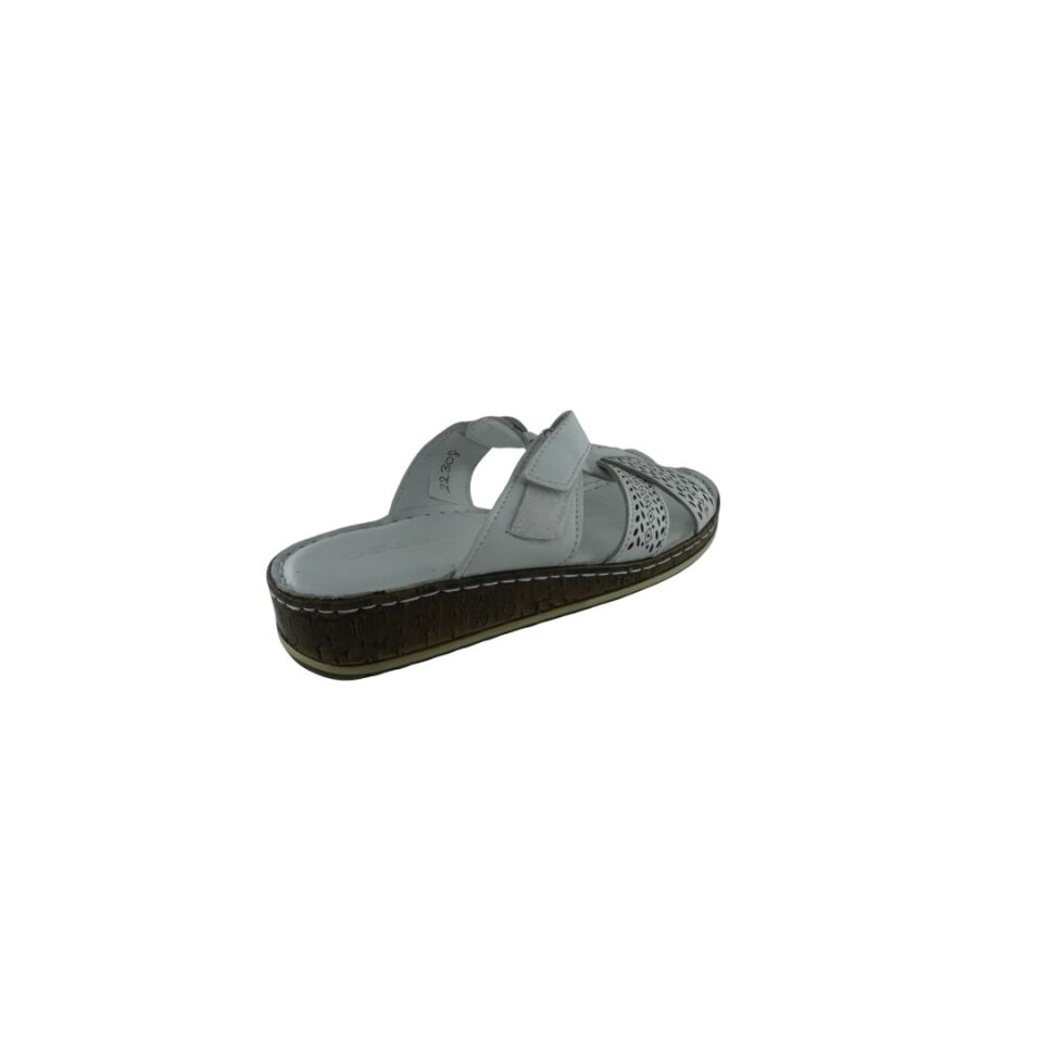 CASTLE BLACK 22308 BEYAZ TERLİK (DERİ)